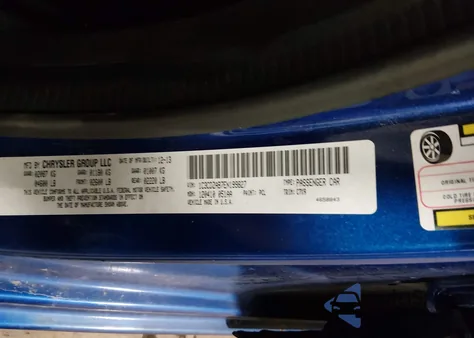 2014 Dodge Avenger Se from USA, damaged, VIN 1C3CDZAB7EN199827